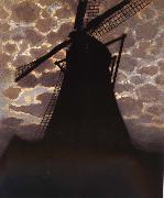 Mill under the night Piet Mondrian